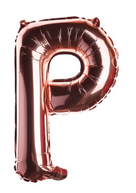 Beyaz arkaplanda P harfi şeklinde balon