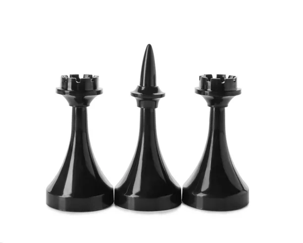 Chess Pieces White Background — Stock Photo, Image