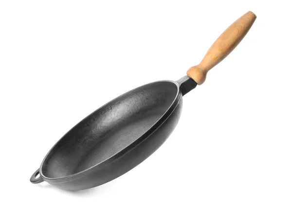 Clean Frying Pan White Background — Stock Photo, Image