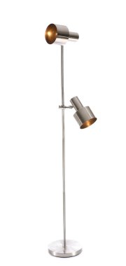 Beyaz arkaplanda şık bir lamba