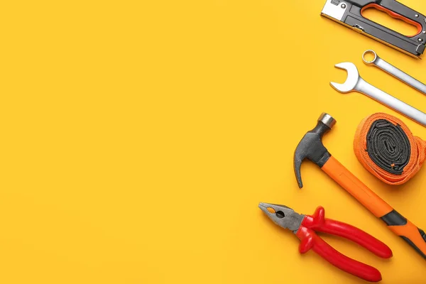 Set Tools Color Background — Stock Photo, Image