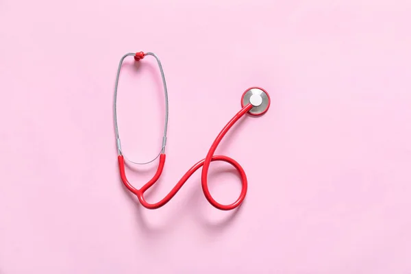 Modern Stethoscope Color Background — Stock Photo, Image