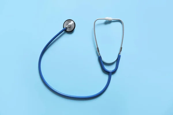 Modern Stethoscope Color Background — Stock Photo, Image
