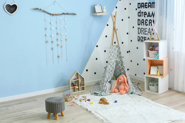 Stylish Interior Modern Children Room — Stock Photo, Image