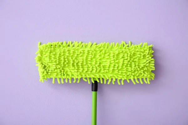 Floor Mop Color Background Closeup — Stock Photo, Image