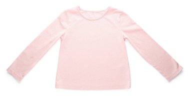 Beyaz arka planda çocuk kıyafetleri