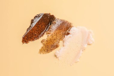 Renk arkaplanındaki vücut fırçası örnekleri