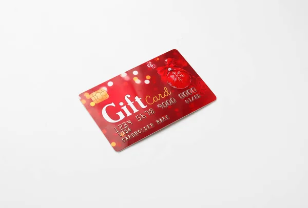 Gift Card White Background — Stock Photo, Image