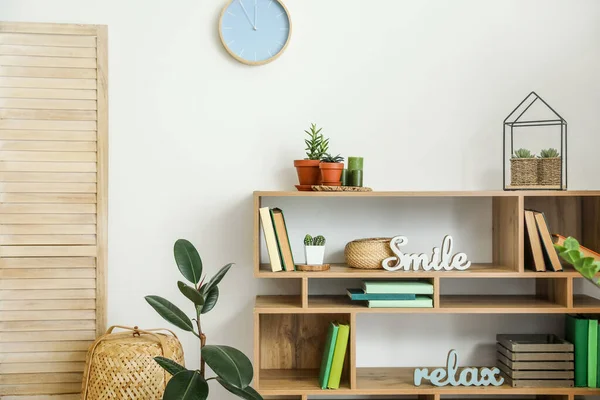 Interior Modern Room Shelf Unit — Stock Photo, Image