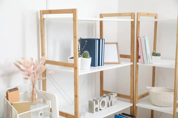 Interior Modern Room Shelf Units — Stock Photo, Image