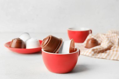 Kahve kapsüllü kahve fincanı.