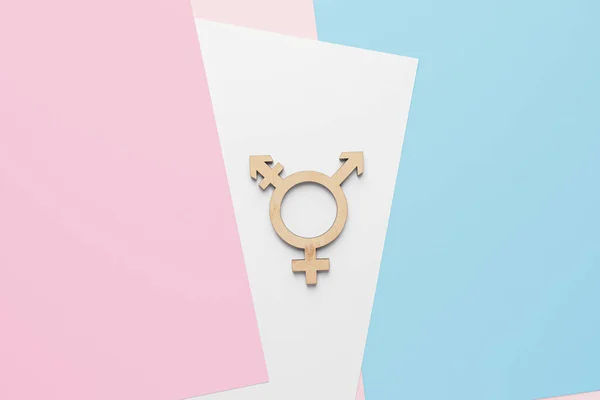 Symbool Van Transgender Kleur Achtergrond — Stockfoto