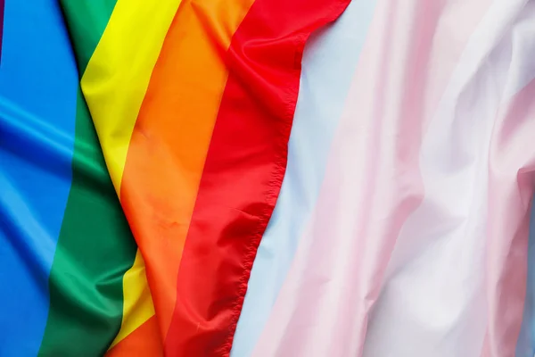 Bandeiras Transgêneros Lgbt — Fotografia de Stock