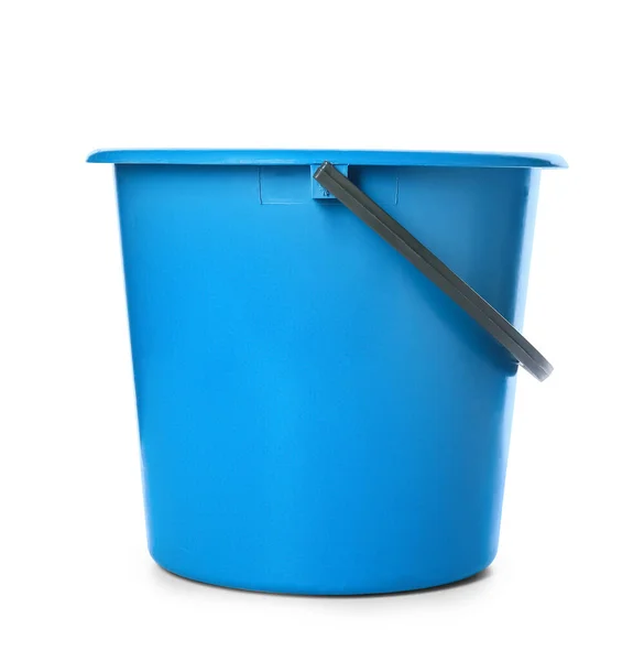Plastic Bucket White Background — Stock Photo, Image