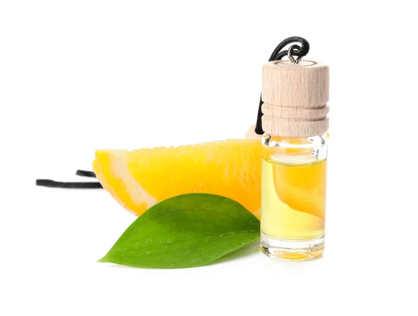 Citrus Car Air Freshener White Background — Stock Photo, Image