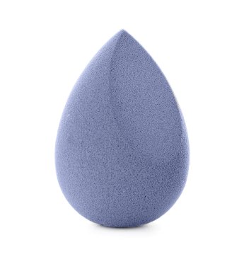 Beyaz arkaplanda makyaj süngeri