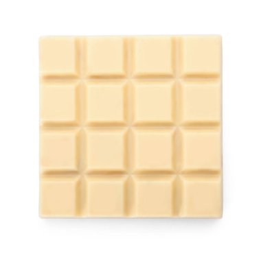 Beyaz arka planda lezzetli çikolata