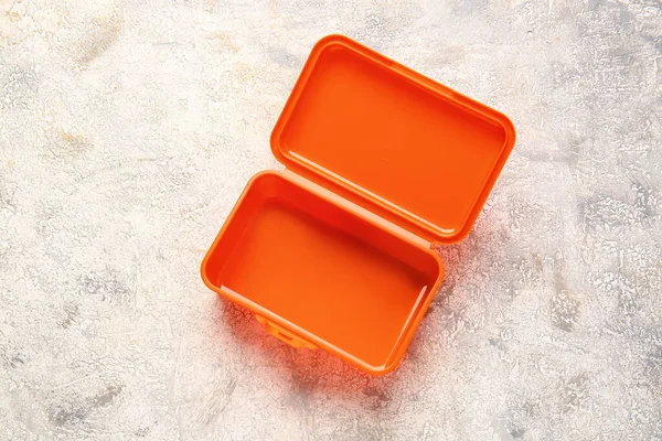 Caixa Almoço Plástico Fundo Claro — Fotografia de Stock