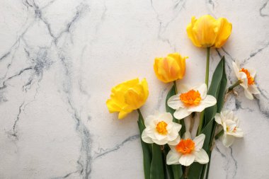 Açık arkaplanda güzel çiçekler