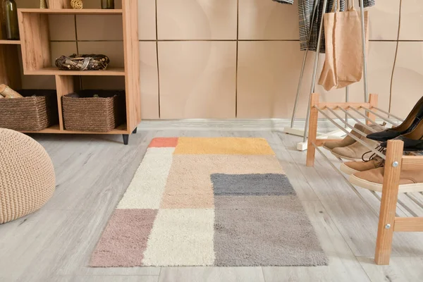 Stylish Rug Interior Modern Hallway — Stock Photo, Image