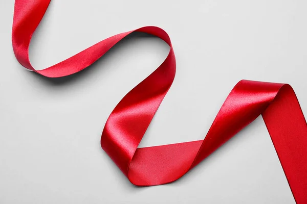 Red Ribbon Light Background — Stock Photo, Image