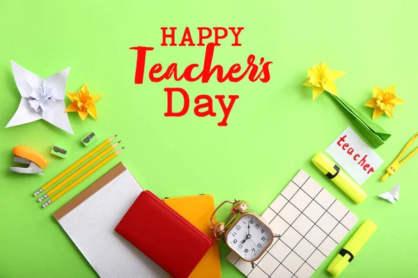 Beautiful greeting card for Happy Teacher\'s Day