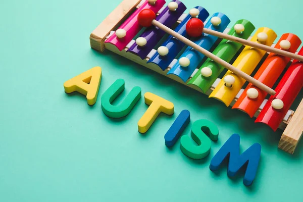 Autism Xylophone Color Background — 스톡 사진