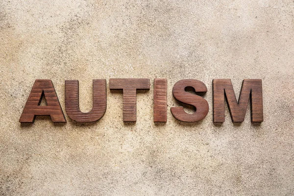 Word Autism Grunge Background — Stock Photo, Image