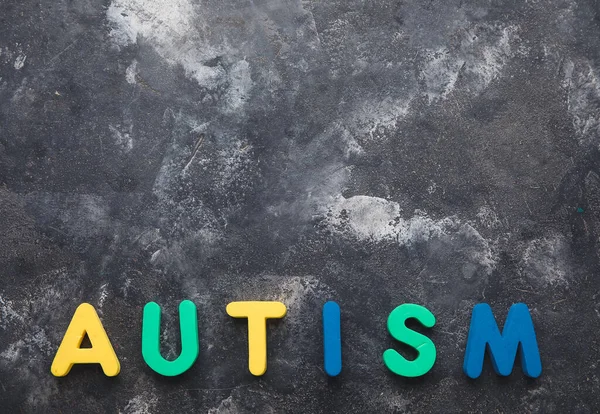 Word Autism Grunge Background — Stock Photo, Image