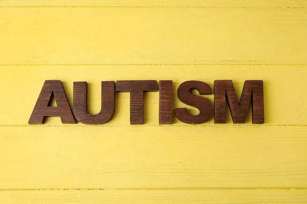 Word Autism Színes Háttér — Stock Fotó