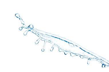 Beyaz arkaplanda su damlası