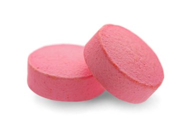 Beyaz arkaplanda renk hapları