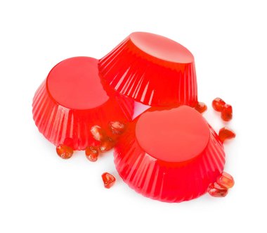 Beyaz arka planda lezzetli nar reçeli