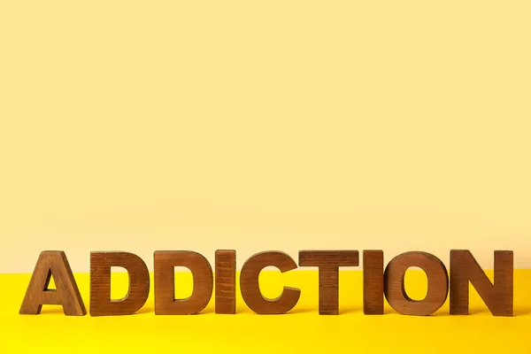 Word Addiction Färg Bakgrund — Stockfoto