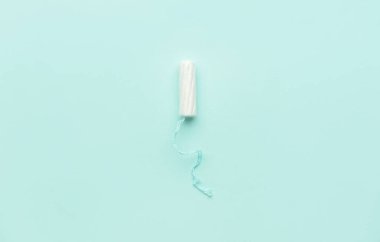 Renk arkaplanı üzerinde tampon, üst görünüm
