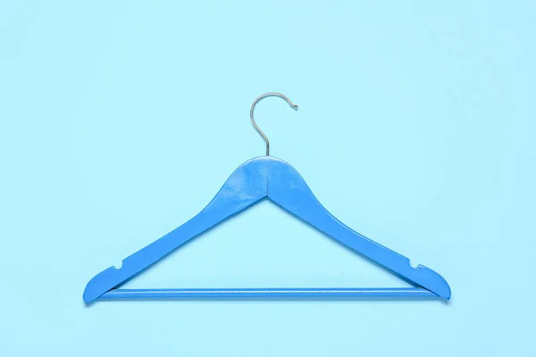 Stylish Clothes Hanger Color Background — Stock Photo, Image