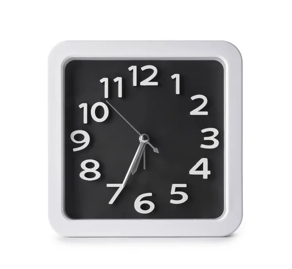 Stylish Clock White Background — Stock Photo, Image