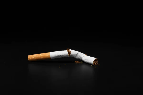 Sigaret Donkere Achtergrond Begrip Slechte Gewoonte — Stockfoto
