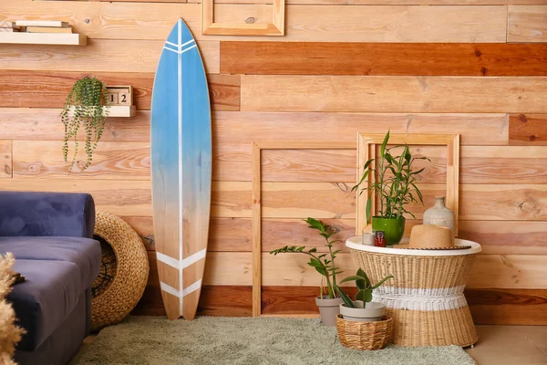 Interior Modern Room Surfboard — Stock Photo, Image
