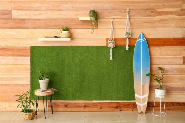 Interior Modern Room Surfboard — Stock Photo, Image