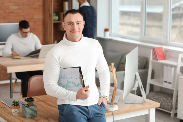 Portrait Male Accountant Office — Stock Photo, Image