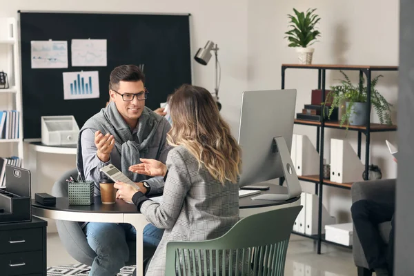 Accountant Working Client Office — Stock Photo, Image