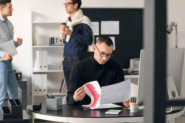 Team Accountants Working Office — Stock Photo, Image