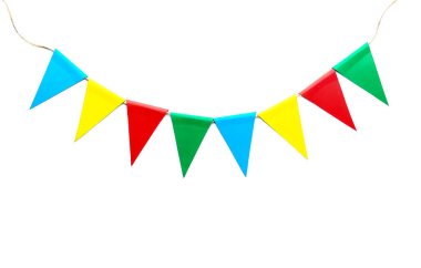 Beyaz arkaplanda parlak bir çelenk