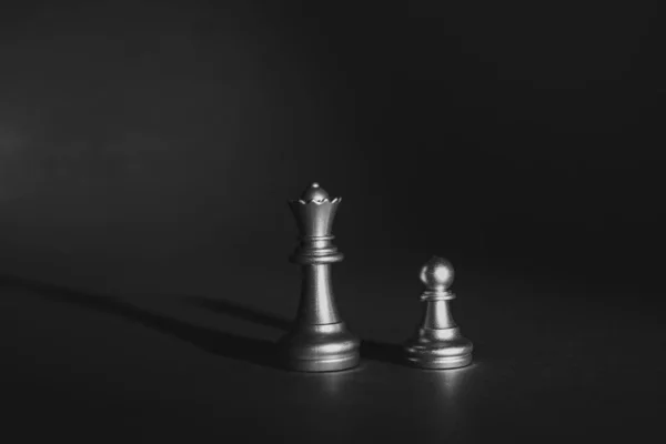 Chess Pieces Dark Background — Stock Photo, Image