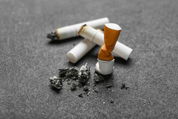 Cigarette Butts Dark Background — Stock Photo, Image