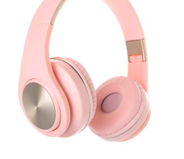 Beyaz arka planda modern kulaklıklar