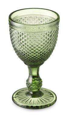 Beyaz arkaplanda güzel boş bardak