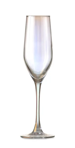 Beautiful Empty Glass White Background — Stock Photo, Image