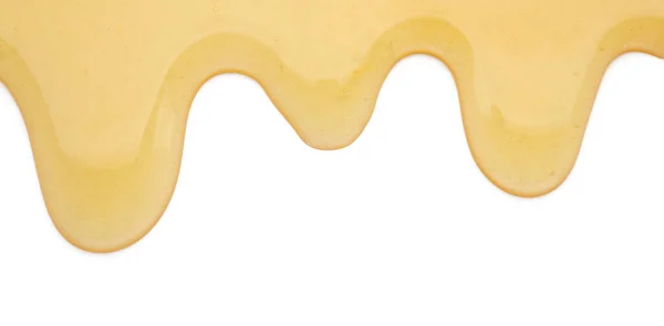 Spilled Honey White Background — Stock Photo, Image